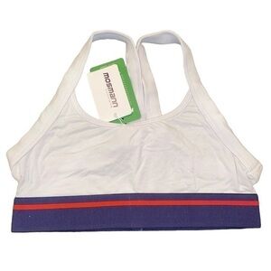 Mosmann Australia sports bra size small white blue red nwt in package